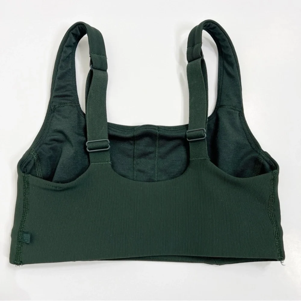 Lululemon Ribbed Train Bra Rainforest Green - Picture 3 of 8